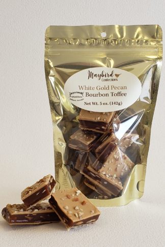 White Gold Pecan Bourbon Toffee