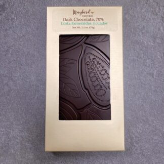 Chocolate bar in gold box