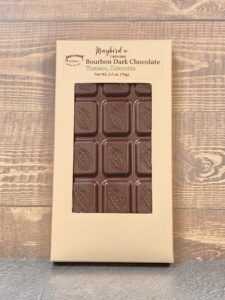 Chocolate bar in gold box