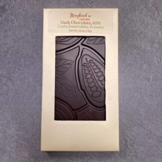 Chocolate bar in gold box
