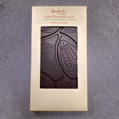Chocolate bar in gold box